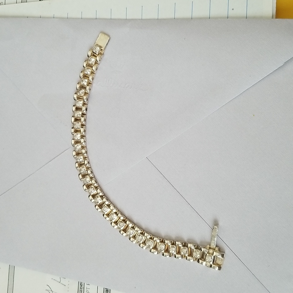 925 STAMPED 7 inch tennis BRACELET STERLING SILVER CZ